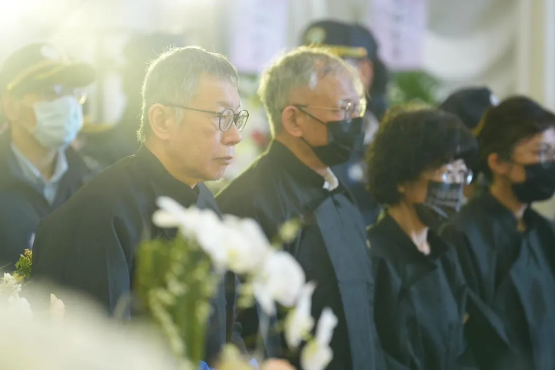 柯爸告別式資料照。（圖／翻攝民眾黨臉書）