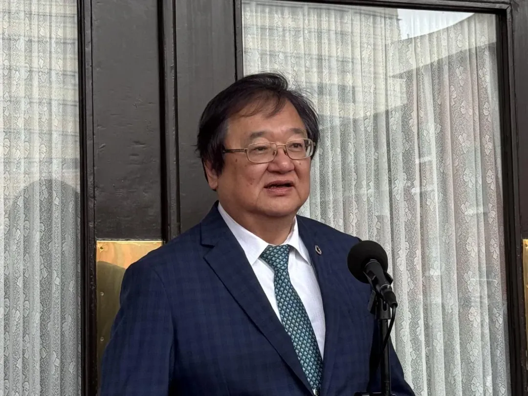 邱泰源表示，如果引用錯誤的數據，呈現出不實的台灣狀況，「這是非常不當的行為，也影響此刊物讀者的認知」。（圖／中央社）