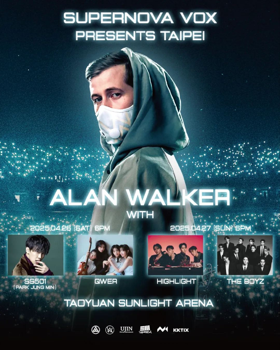 音樂盛事《SUPERNOVA VOX PRESENTS ALAN WALKER with K-POP IN TAIPEI》。(圖/UJIN entertainment提供)