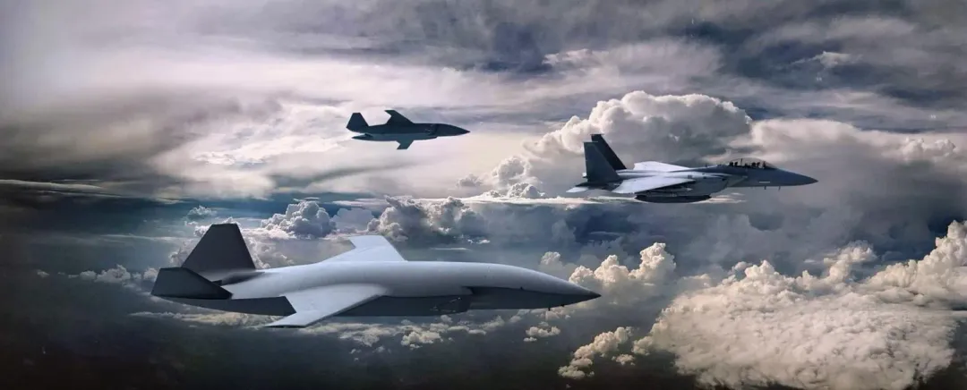 美軍低成本消耗性無人機想像圖。(圖/美國空軍)