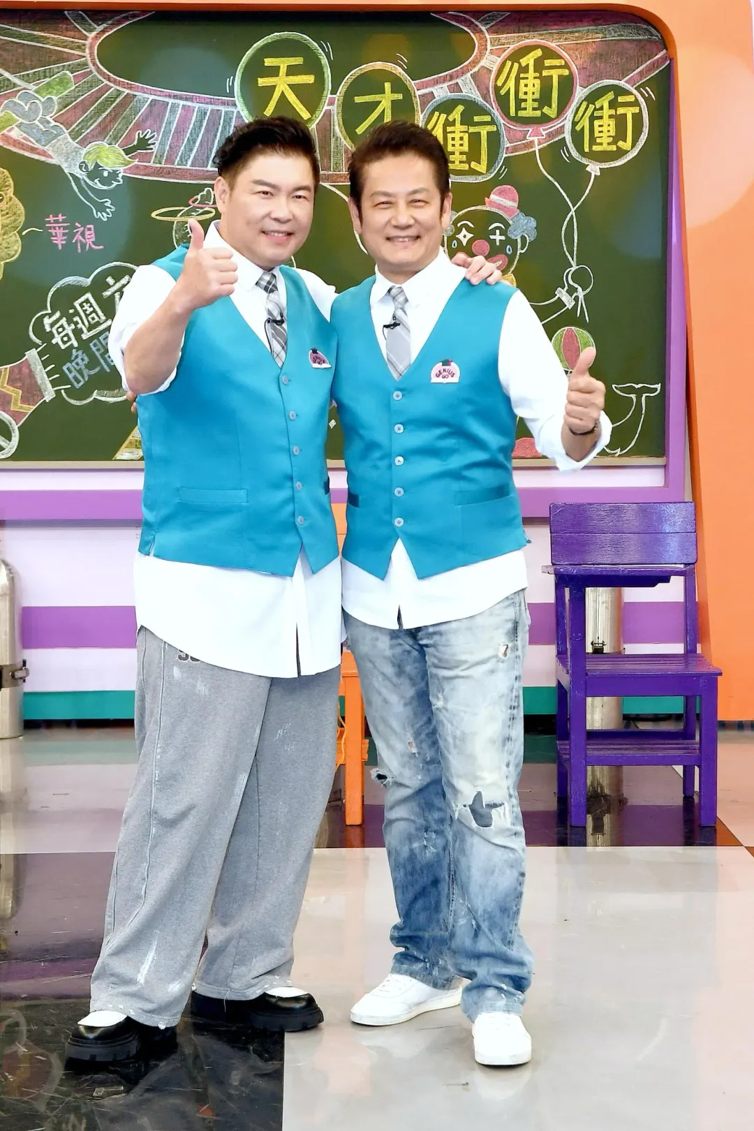 曾國城、徐乃麟表明支持黃子佼復出，「要給人一口飯吃」。（圖／華視提供）