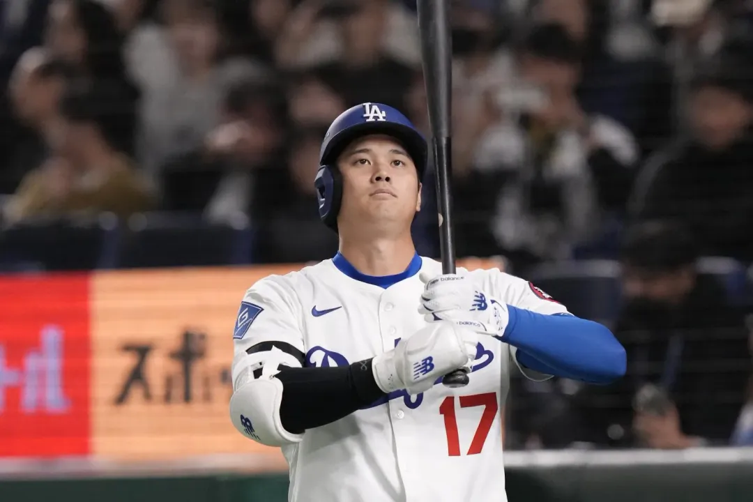 大谷翔平海外賽首戰扛開路先鋒。（圖／美聯社）