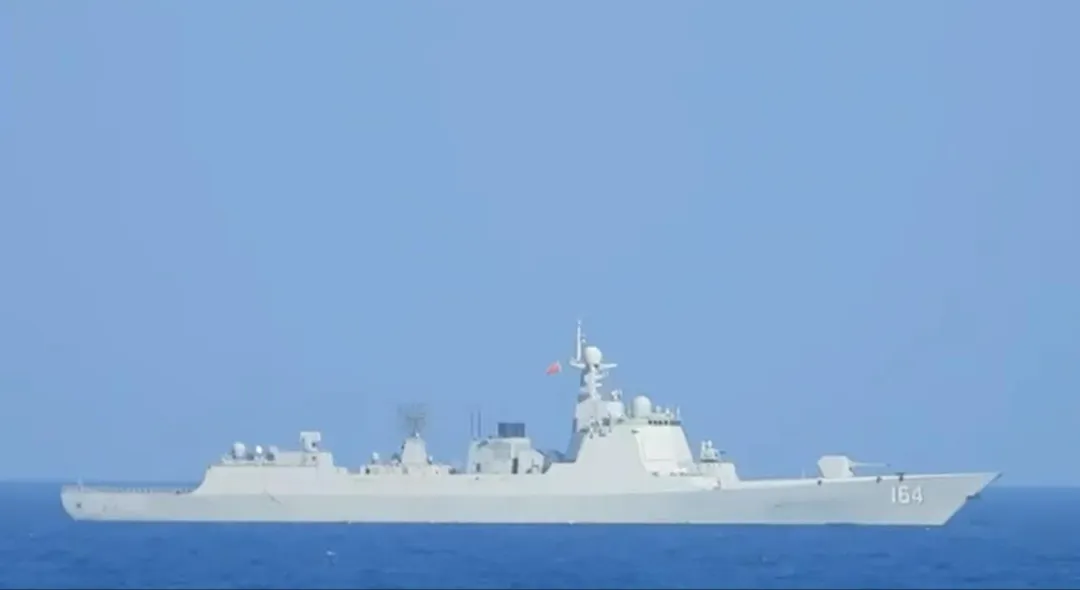 解放軍艦示意。(圖/國防部)