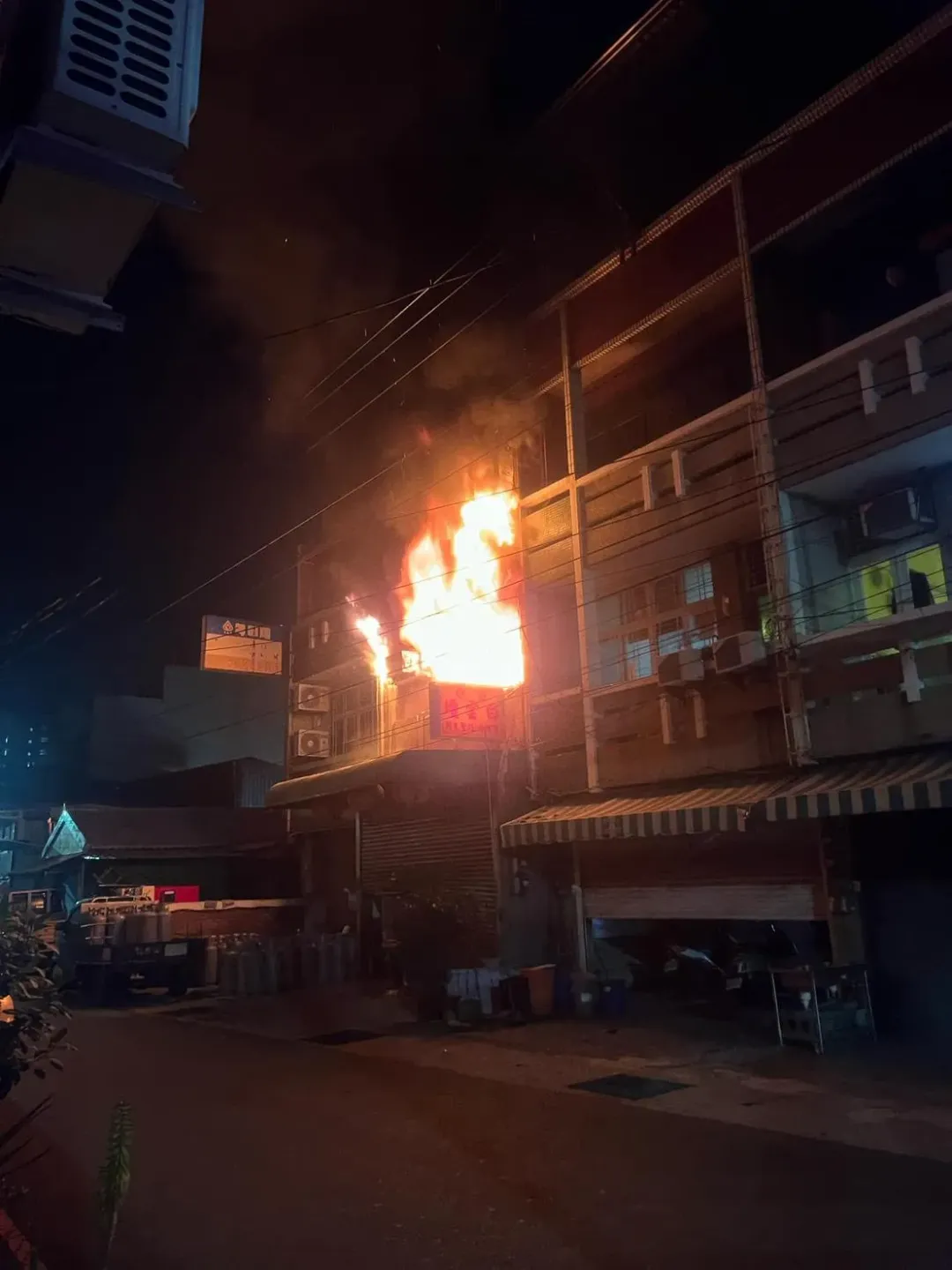 火警現場。（圖／翻攝畫面）