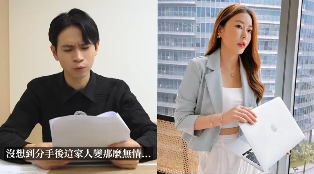 周品均(右)近日相當心疼Andy(左)的遭遇。(圖/翻攝自Andy YouTube、周品均臉書)