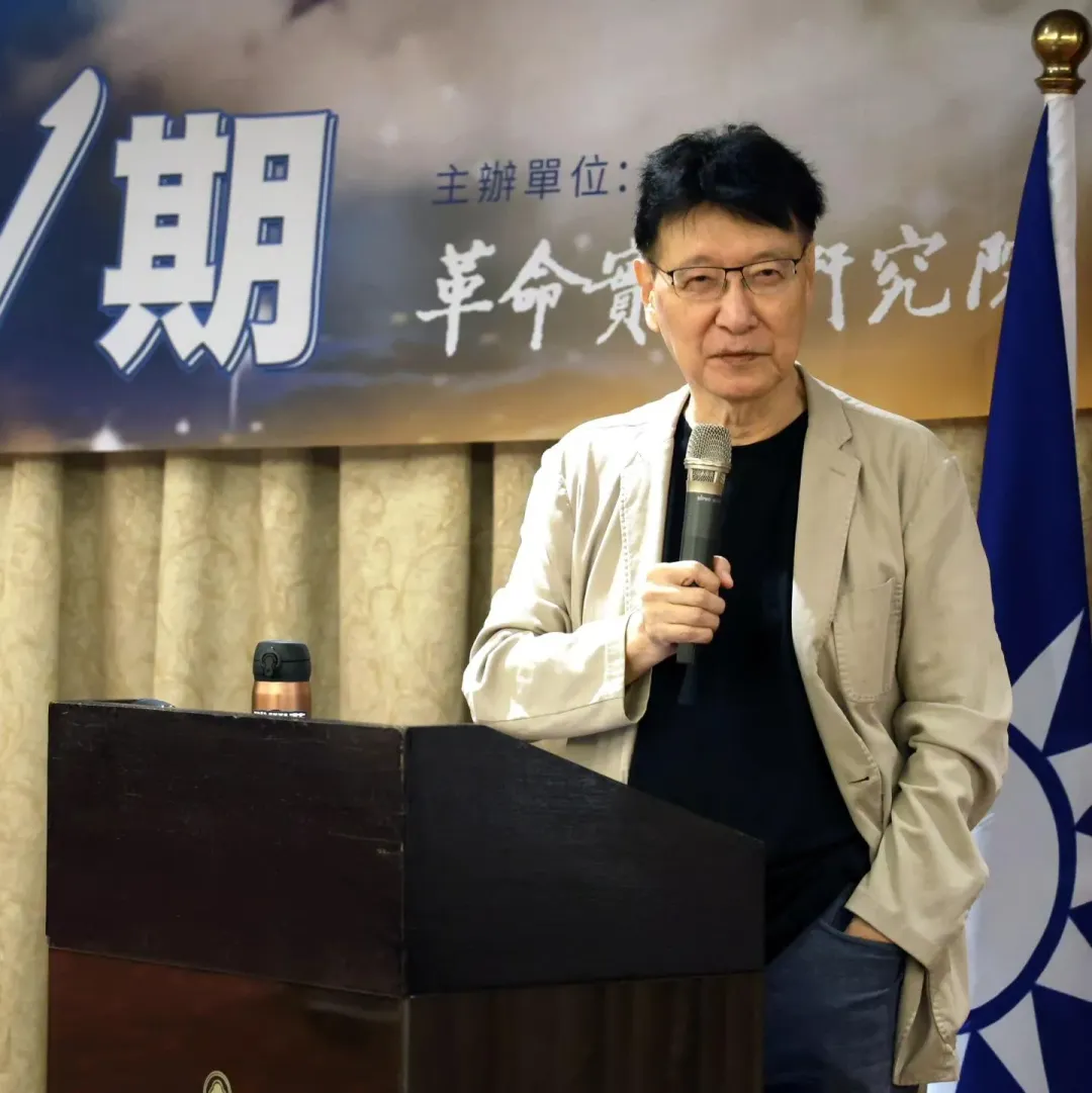 趙少康今響應「我是台灣人，我反綠」的活動。（圖取自趙少康臉書）