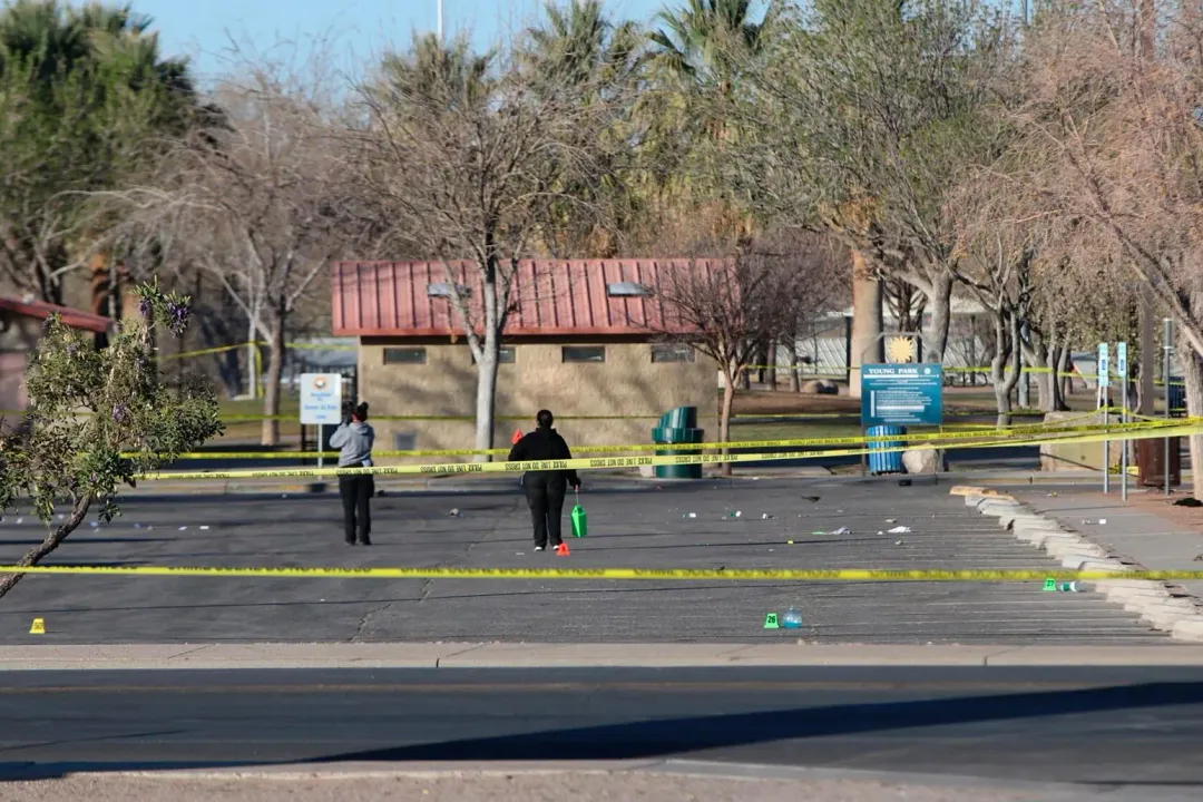 美國新墨西哥州拉斯克魯塞斯市（Las Cruces）22日發生重大槍擊事件。（圖／AP）