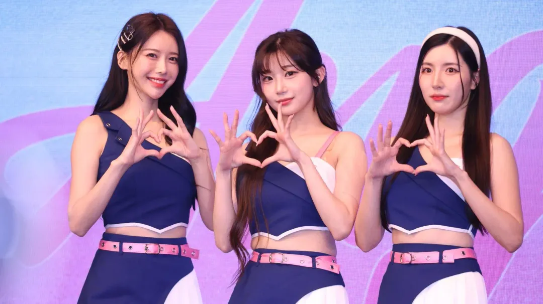 Fubon Angels「韓籍三本柱」包含李雅英(左起)、李珠珢與南珉貞合體。(圖/譚兆青攝)