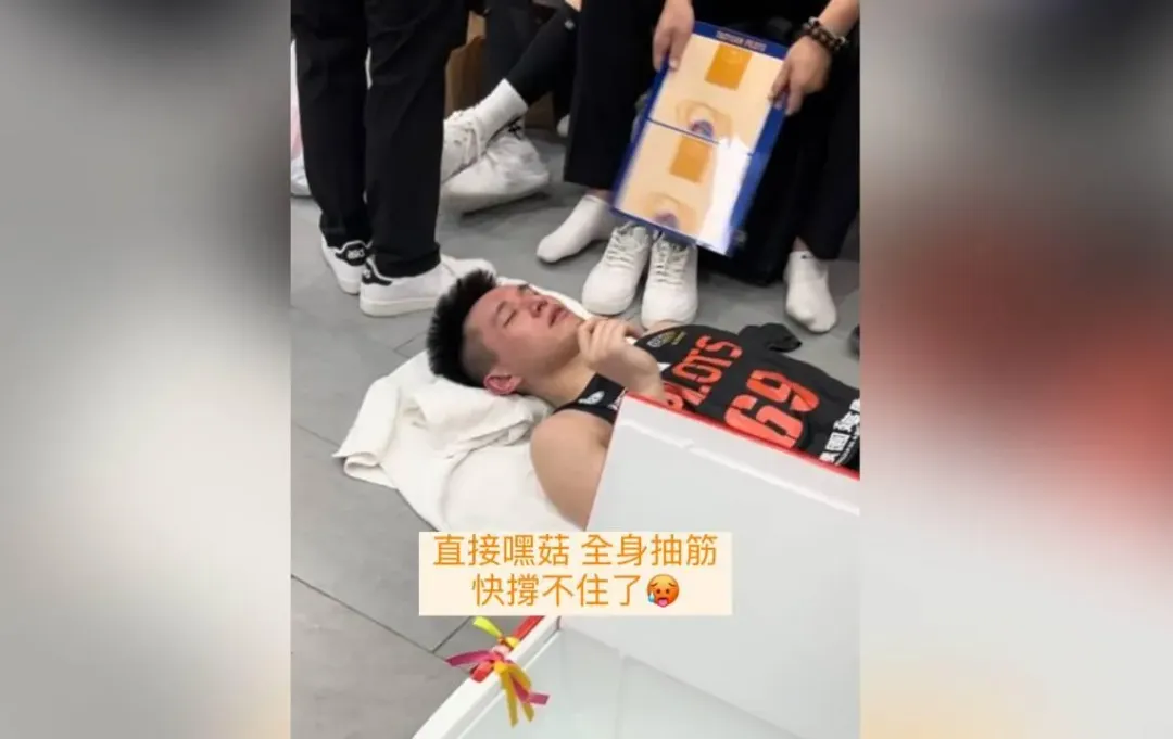 盧峻翔奮戰到全身抽筋。（圖／翻攝自盧峻翔IG）
