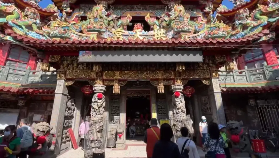白沙屯拱天宮。(圖/中天新聞)