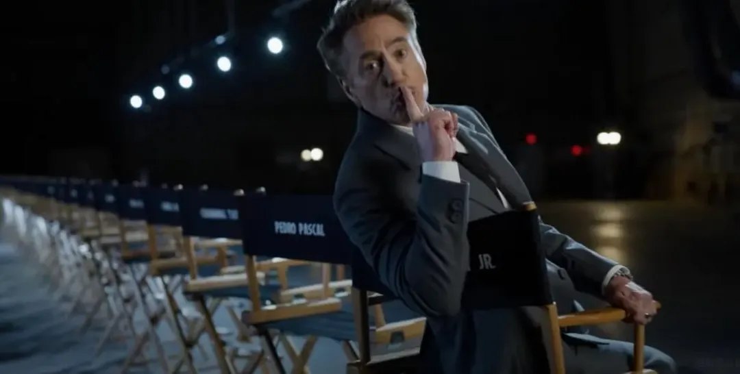 小勞勃道尼（Robert Downey Jr.）在最後30秒驚喜出現，這回他將出演「末日博士」一角。（圖／翻攝 Marvel Entertainment YouTube）