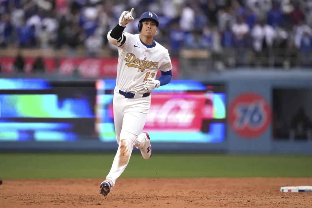 大谷翔平開轟。（圖／美聯社）