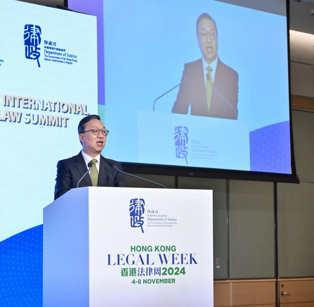 被美方列入制裁名單的香港律政司司長林定國。（資料圖／新華社）
