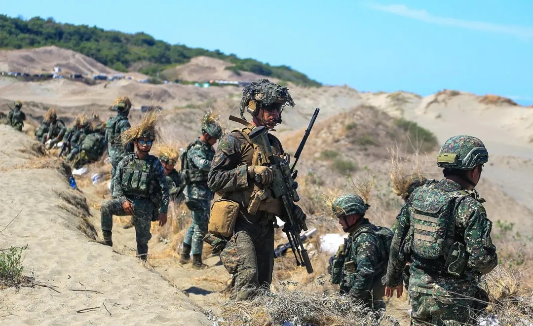 美菲「肩並肩聯合軍演」將於21日登場。（資料圖／翻攝X@Balikatan 2024）