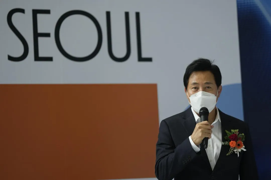 首爾市長吳世勳。（圖／美聯社）