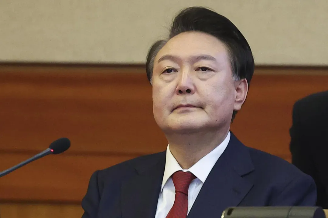 南韓總統尹錫悅的彈劾案獲得通過。（圖／美聯社）