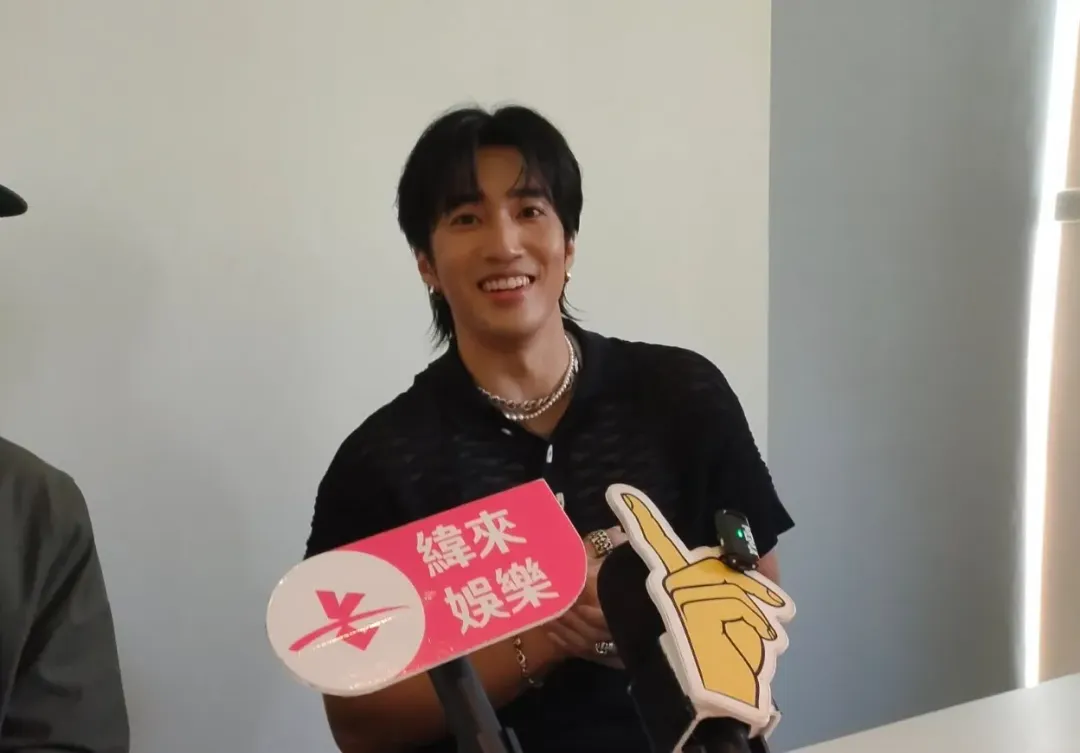 婁峻碩透露焦凡凡之後會推出音樂作品，目前還沒有懷孕。（圖／記者郭竹倩 攝）