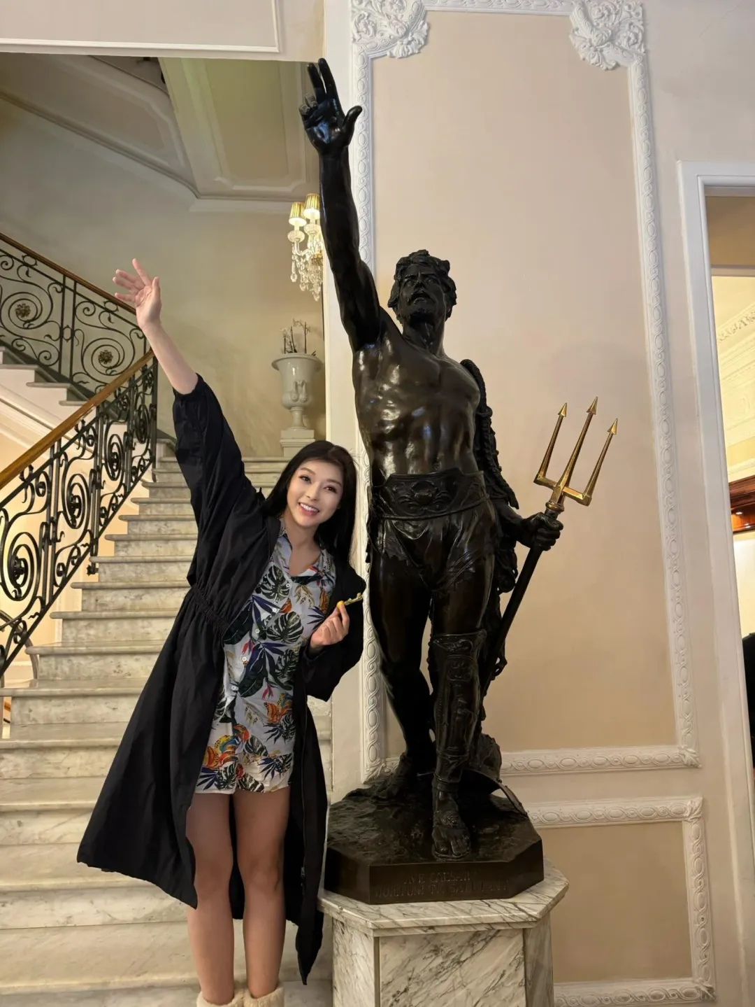 殷琦與老公到羅馬旅行。（圖／伊林娛樂 提供）