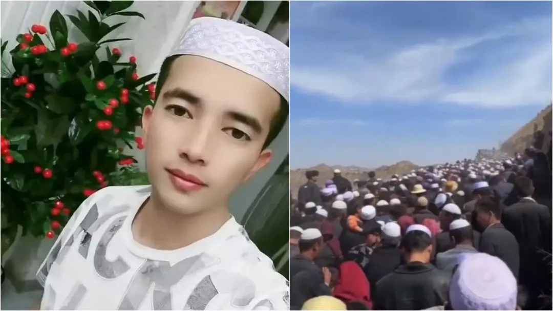 甘肅28歲百萬網紅癌逝年僅28歲，上千親友鄉親送葬。（圖／翻攝搜狐千里眼）