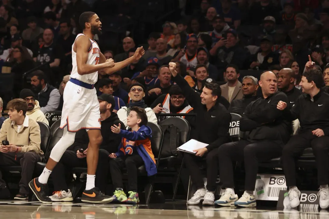 NBA尼克隊前鋒布里吉斯（Mikal Bridges）個人連續出賽場次推進至556場 &nbsp; &nbsp; &nbsp;照片來源：美聯社