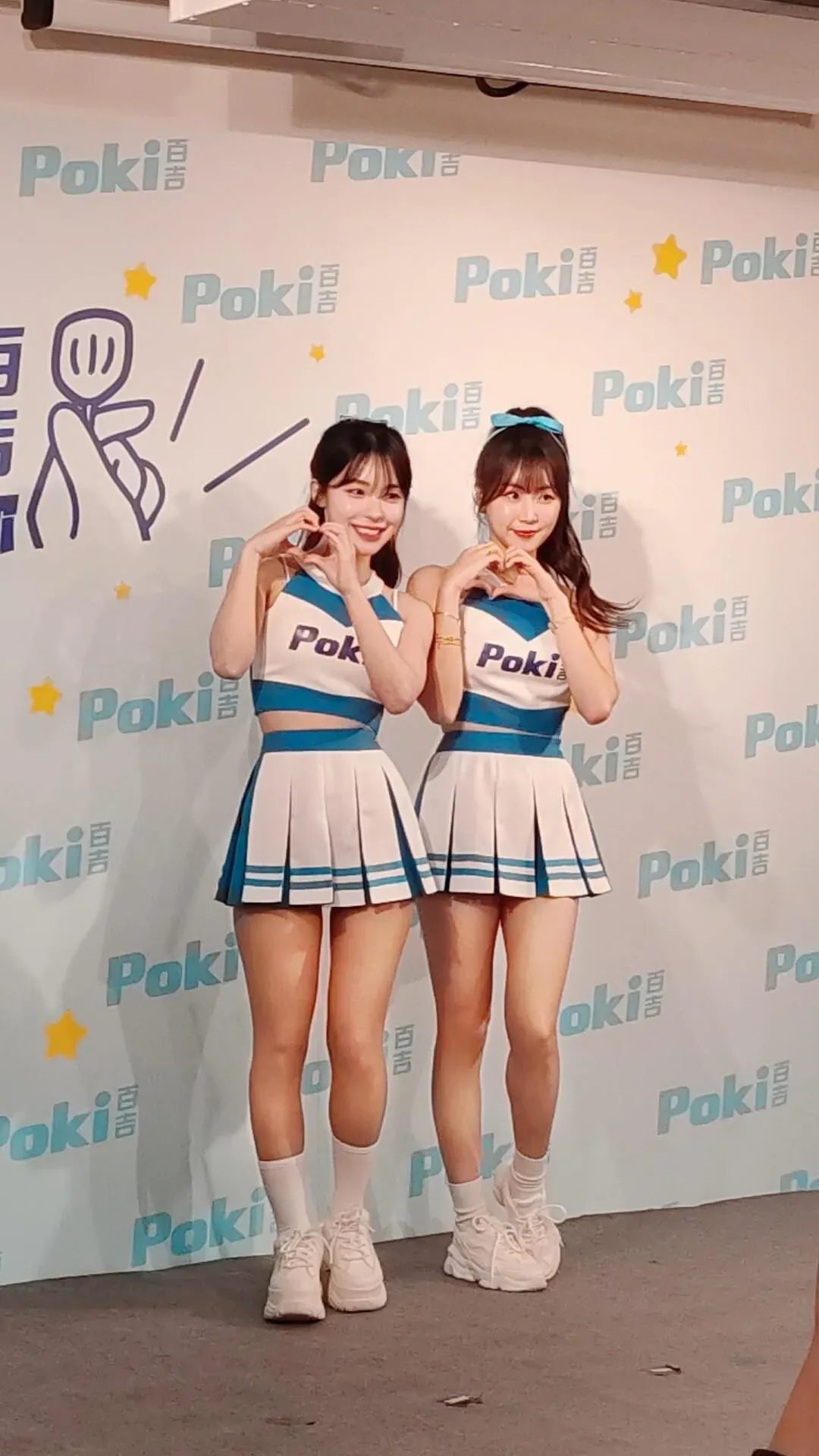 李多慧(左)與安芝儇(右)首度公開合體。(圖/記者郭竹倩 攝)