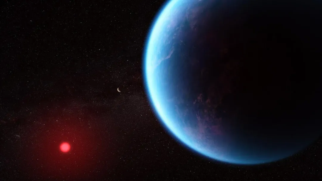 K2-18b模擬畫面。（圖／翻攝NASA）