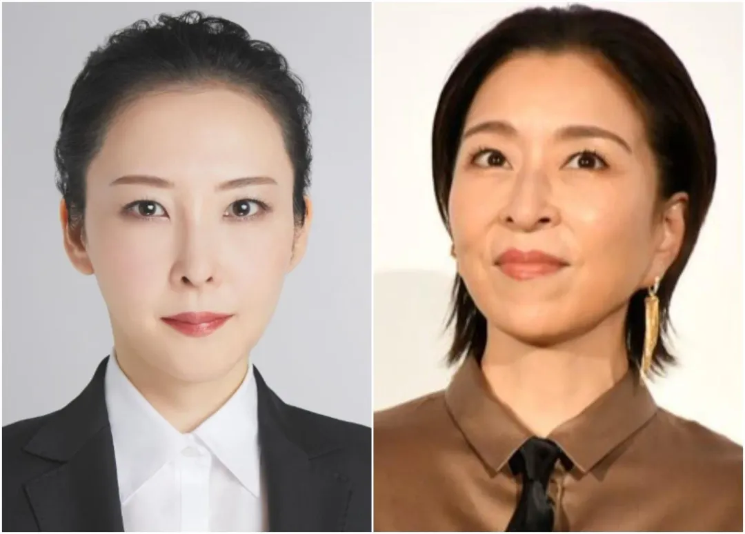 增田美希子（左）氣場神似寶塚出身的女星真矢美季（右）。（圖／翻攝NNN、X）