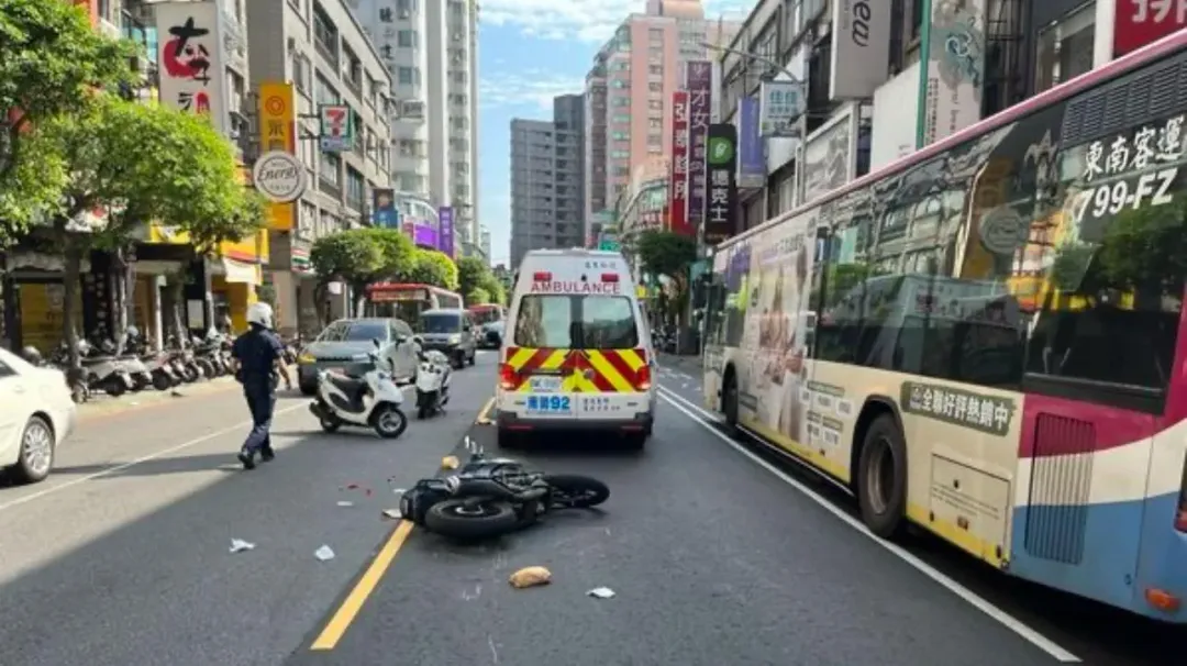 車禍現場。（圖／翻攝畫面）