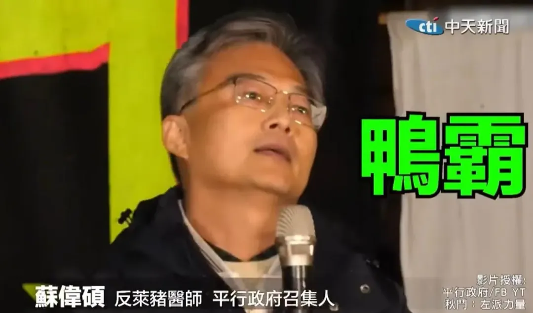 蘇偉碩批評賴清德鴨霸。(圖／中天新聞)