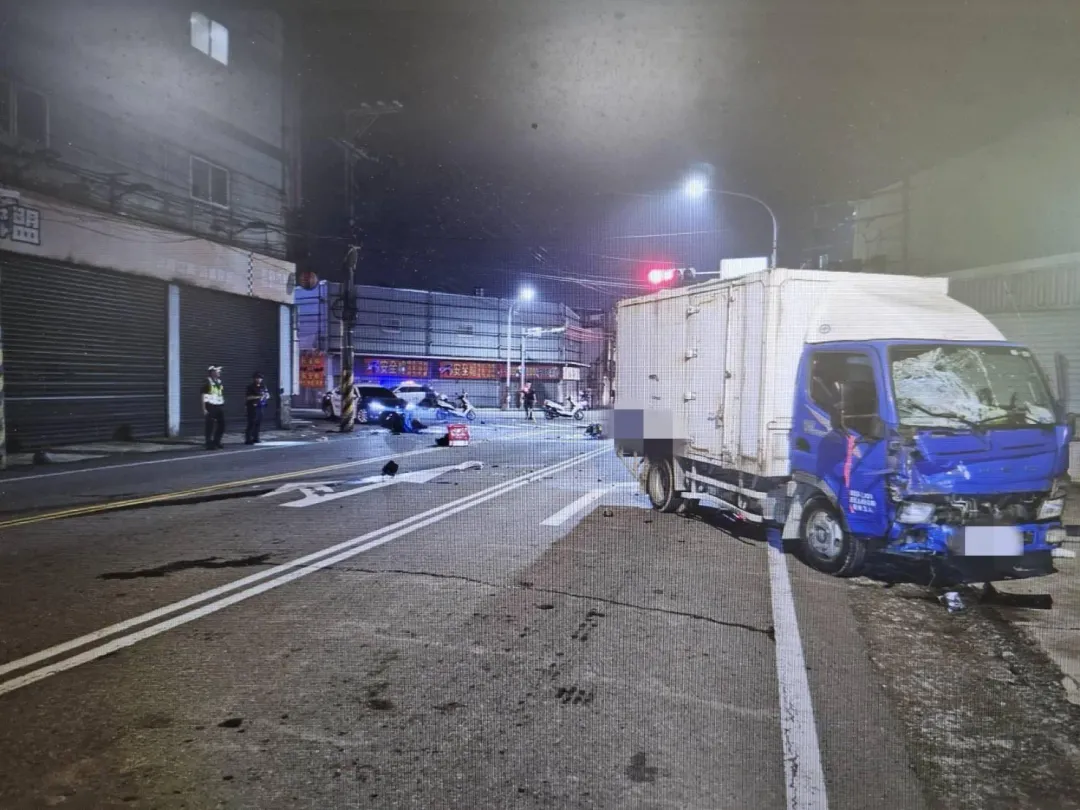 車禍現場。(圖/警方提供,下同)