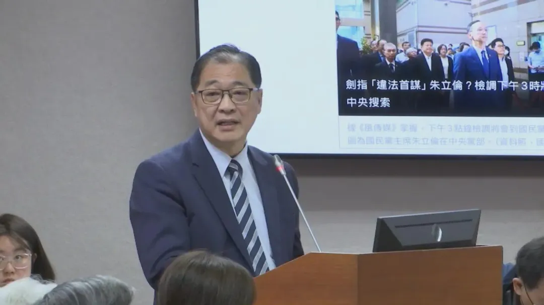 法務部長鄭銘謙。（圖／中天新聞）