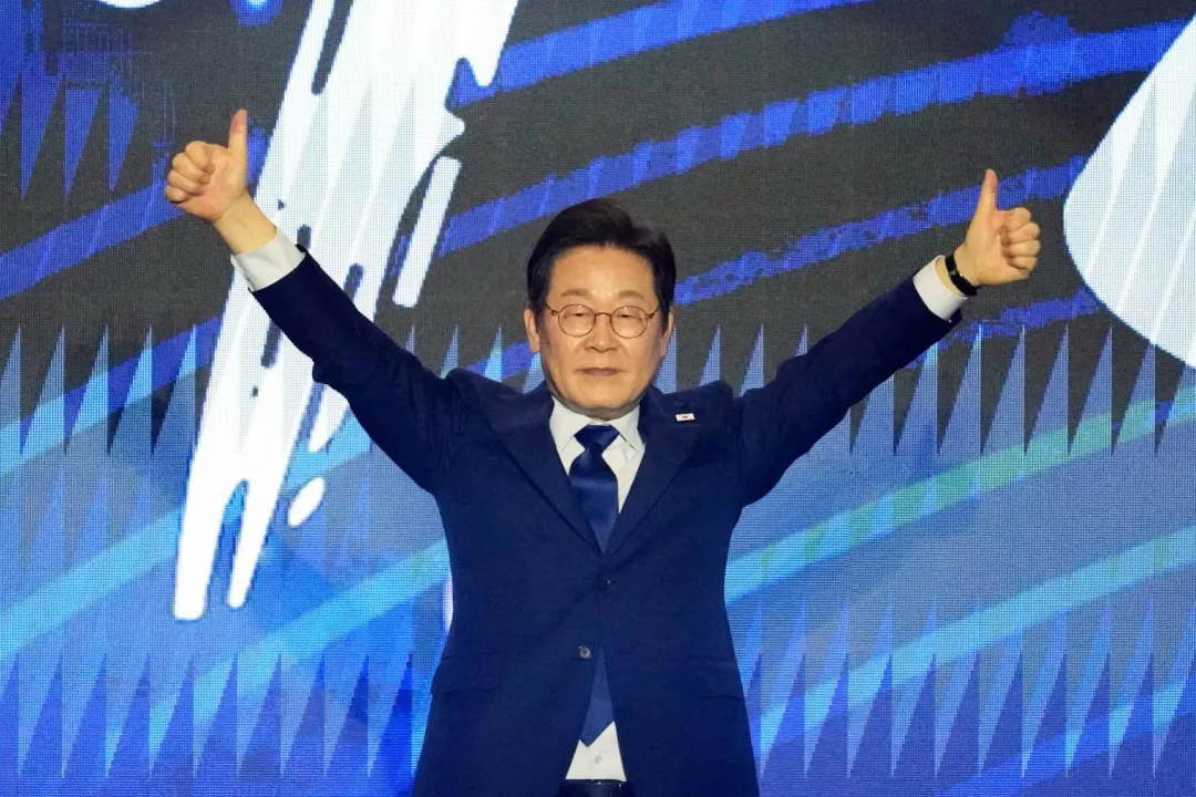 韓國最大在野黨共同民主黨總統候選人李在明。（資料照／美聯社）