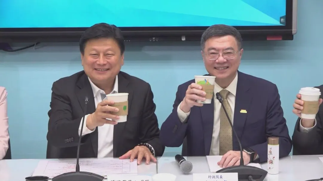 行政院長卓榮泰拜會立法院國民黨團。（圖／中天新聞）