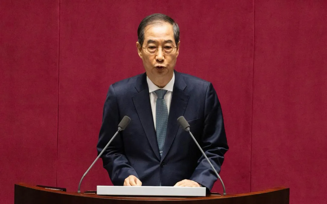 南韓代理總統韓悳洙。(資料照/美聯社)