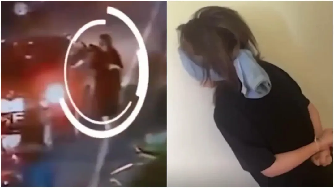 41歲大陸女子在菲律賓上了網友的車後遭綁架,後來遭矇眼爆打錄影片要求贖金。(圖/翻攝新京報)