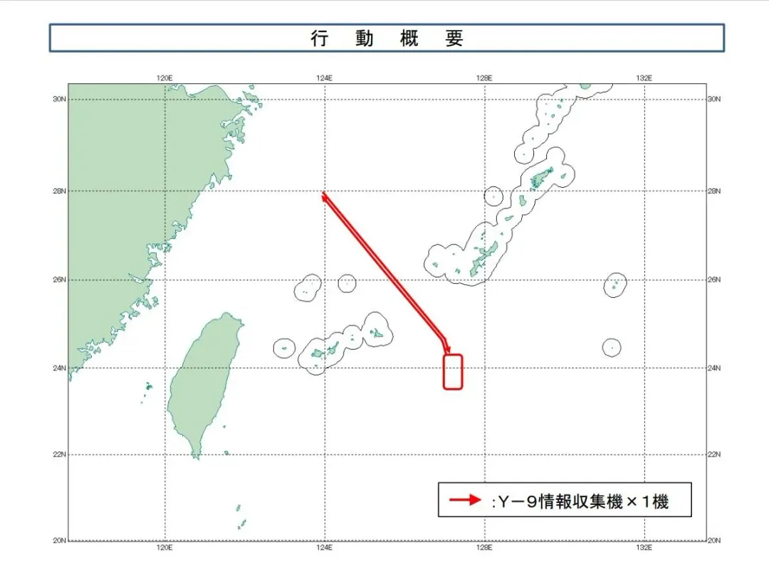4月30日大陸軍機航跡。(圖/防衛省)