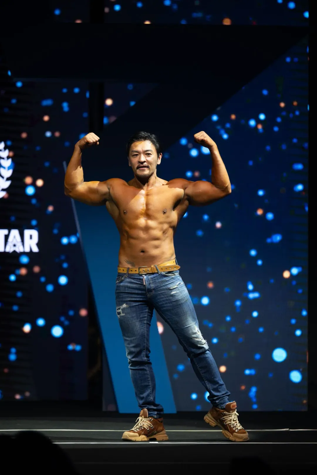 夢多稱參加《Muscle Star自然之星》明星賽前一晚熬夜。(圖/Muscle Star自然之星提供)