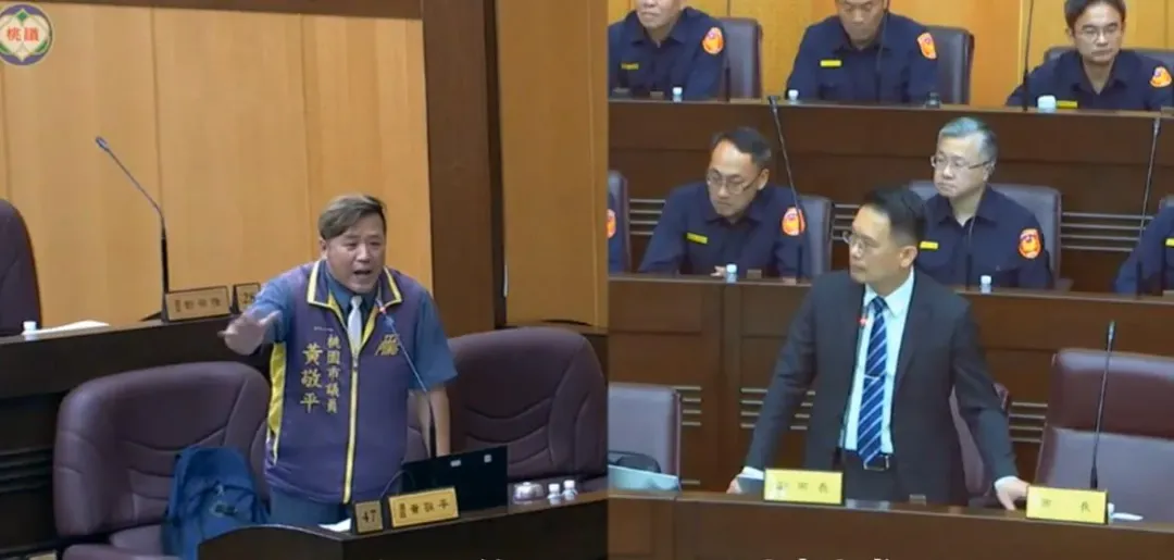 桃園市議員黃敬平(左)、桃園市副市長蘇俊賓(右)。(圖／黃敬平提供)
