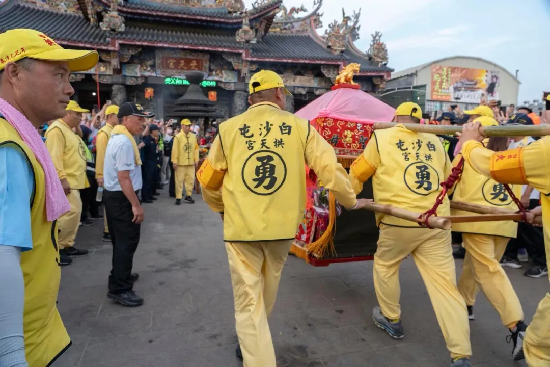 白沙屯媽處與山邊媽祖6日晚間駐駕受天宮。（圖／翻攝自白沙屯拱天宮臉書專頁）