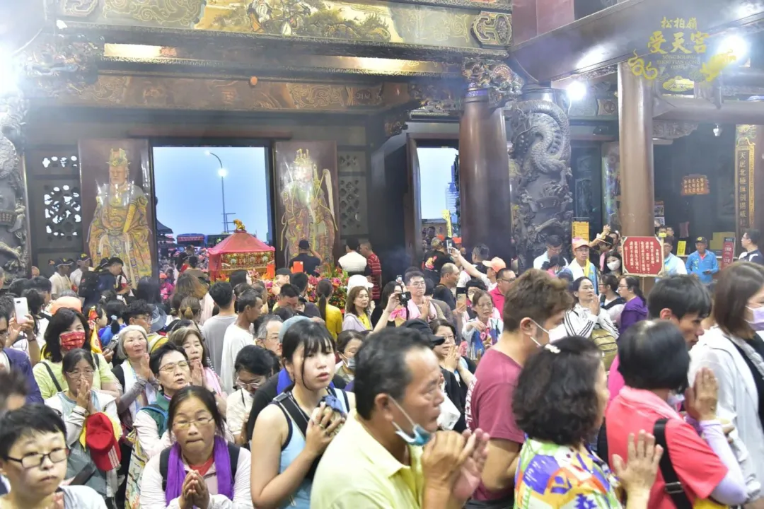 白沙屯媽祖駐駕受天宮。（圖 ／翻攝自臉書松柏嶺受天宮臉書）