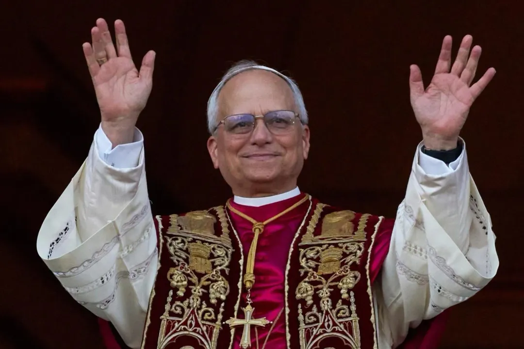 69歲美國籍的普瑞弗斯特（Robert Prevost）當選新教宗，名號為「良十四世」（Pope Leo XIV）。（圖／美聯社）