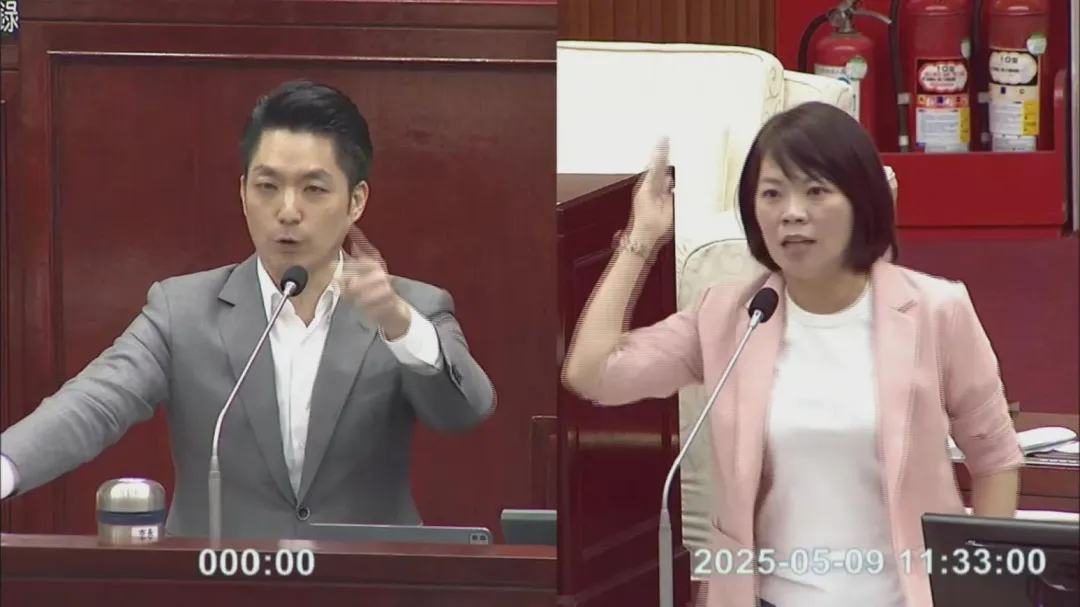 台北市長蔣萬安與簡舒培爆發口角。（圖／台北市議會轉播）