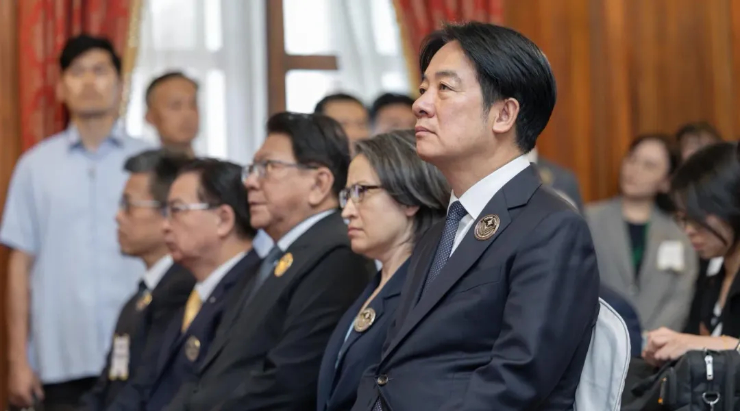 賴清德總統主持「歐戰勝利80周年紀念茶會」。（圖／總統府）