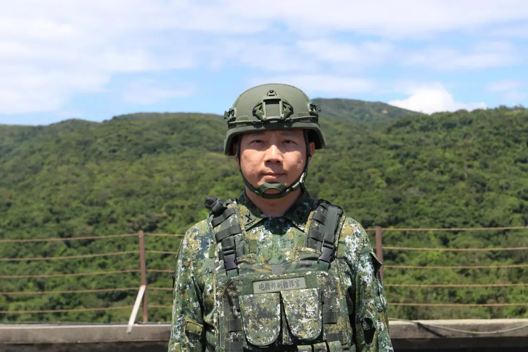 第43砲指部副指揮官何相儀。(圖/宋玉寧攝)