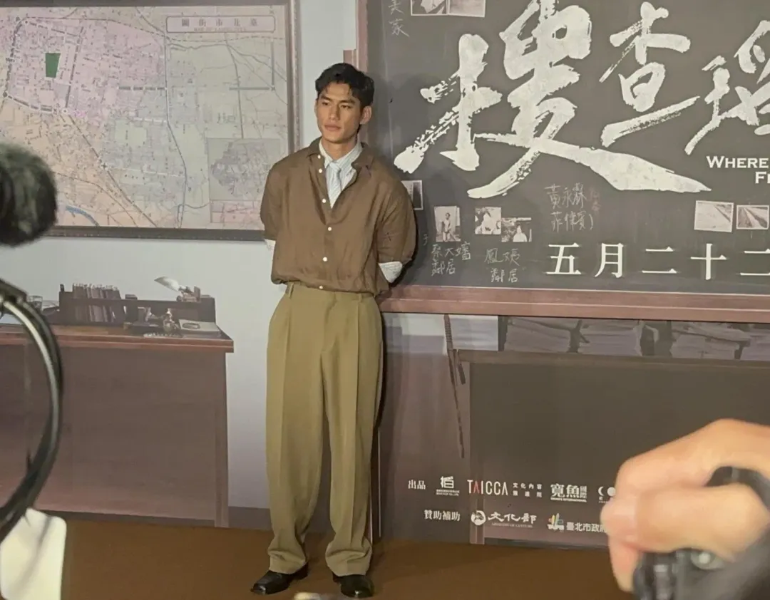 朱軒洋被電影中的「爸爸」張世虧在片場很欠揍。（圖／記者 伍映澄 攝）