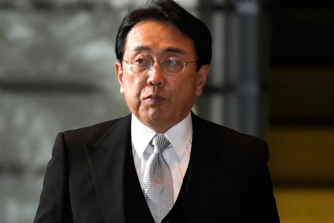 日本經濟產業大臣赤澤亮正。(圖/美聯社)