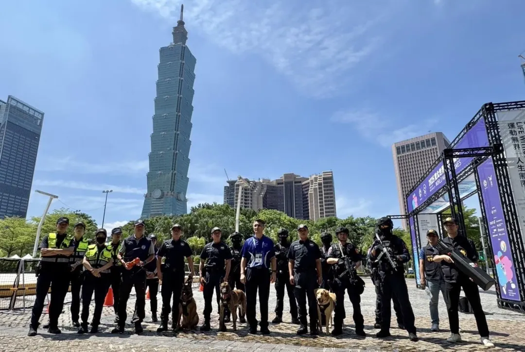 北市警方祭出軟硬體最高規格維安。（圖／翻攝畫面）