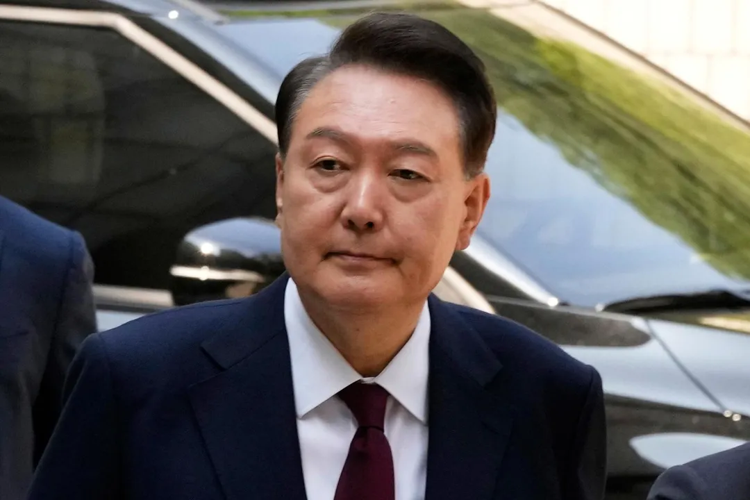 尹錫悅宣布退出國民力量。(圖/美聯社)