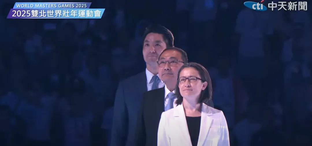 蕭美琴、侯友宜、將萬安出席世壯運開幕。(圖/中天新聞)