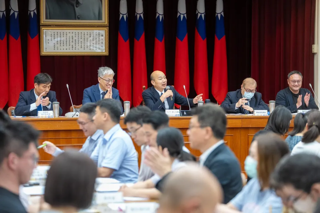 立法院長韓國瑜主持國慶籌備會成立大會。（圖／立法院）